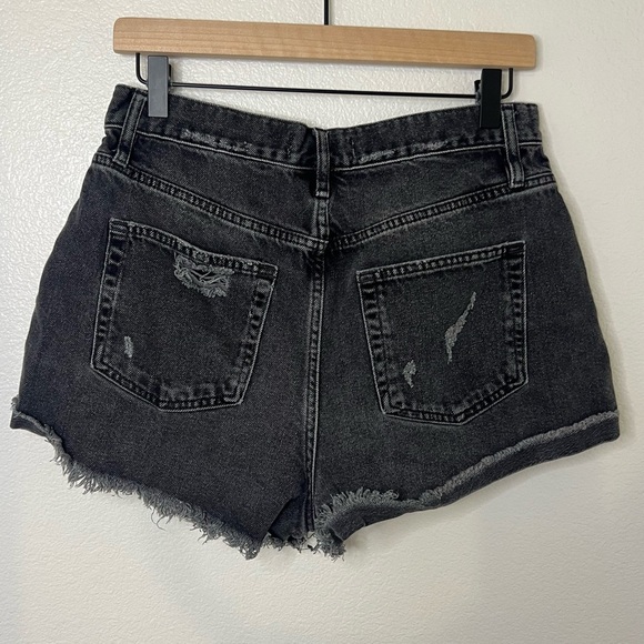 We the Free People Lasso Jean Shorts washed Black Size 30 - Picture 9 of 11